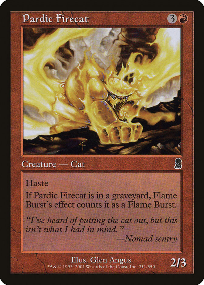 Pardic Firecat [Odyssey] | Card Merchant Takapuna