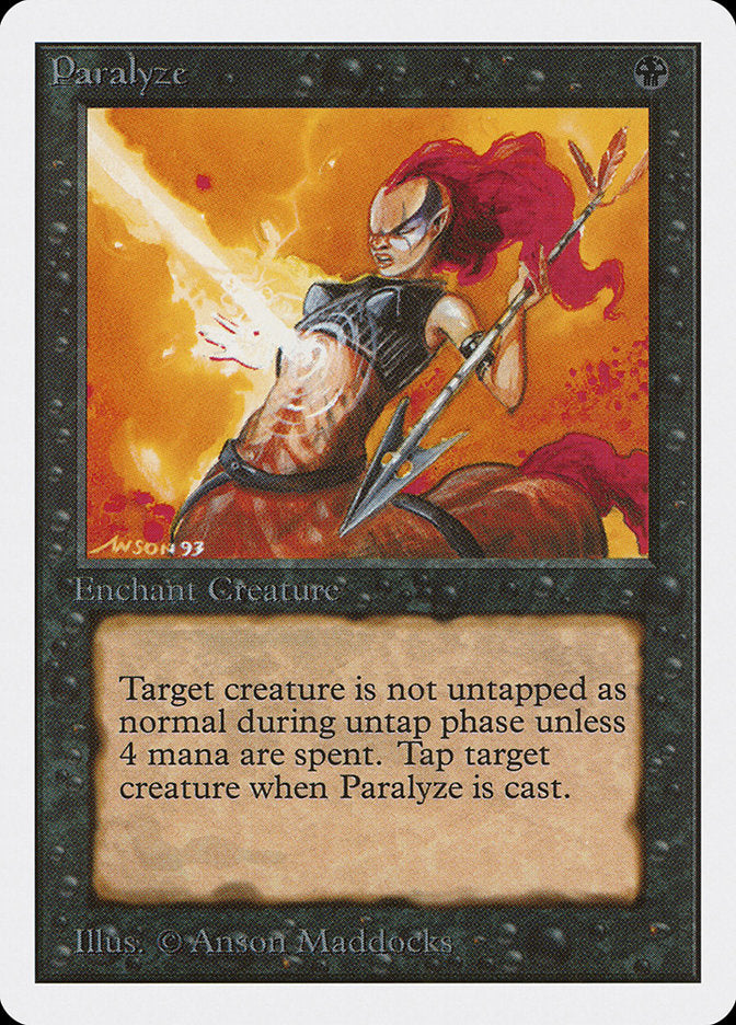 Paralyze [Unlimited Edition] | Card Merchant Takapuna