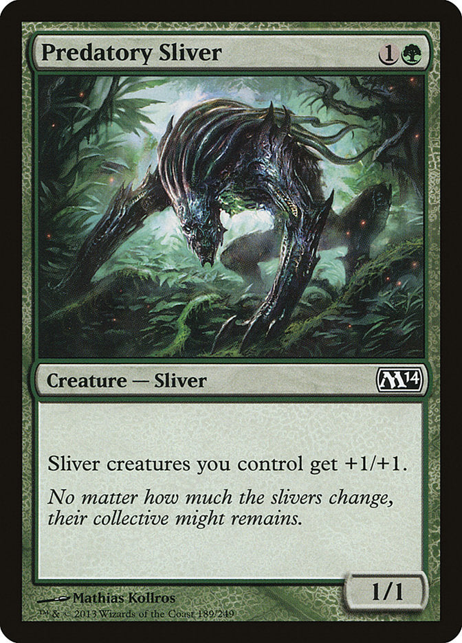 Predatory Sliver [Magic 2014] | Card Merchant Takapuna