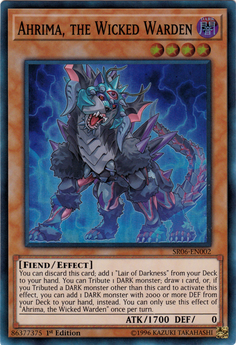 Ahrima, the Wicked Warden [SR06-EN002] Super Rare | Card Merchant Takapuna