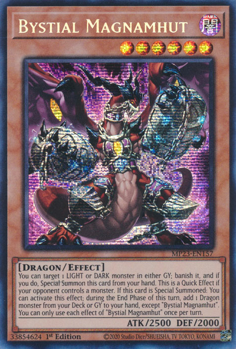 Bystial Magnamhut [MP23-EN157] Prismatic Secret Rare | Card Merchant Takapuna