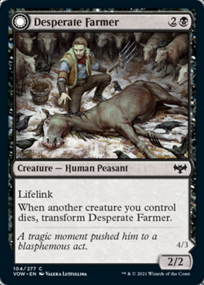 Desperate Farmer // Depraved Harvester [Innistrad: Crimson Vow] | Card Merchant Takapuna