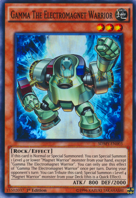 Gamma The Electromagnet Warrior [SDMY-EN003] Super Rare | Card Merchant Takapuna