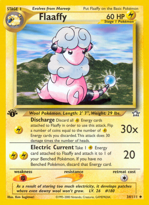 Flaaffy (34/111) [Neo Genesis 1st Edition] | Card Merchant Takapuna