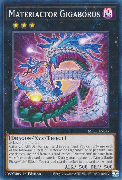 Materiactor Gigaboros [MP22-EN047] Common | Card Merchant Takapuna