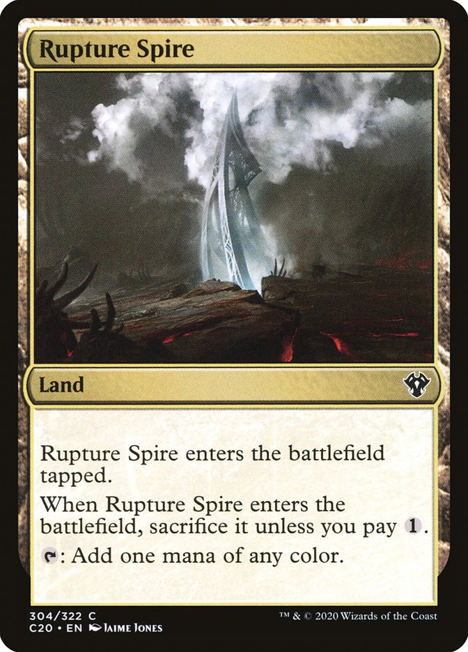 Rupture Spire [Commander 2020] | Card Merchant Takapuna