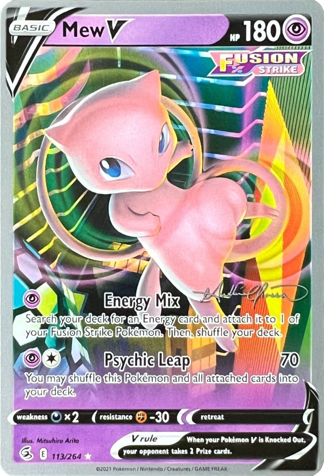 Mew V (113/264) (The Shape of Mew - Andre Chiasson) [World Championships 2022] | Card Merchant Takapuna