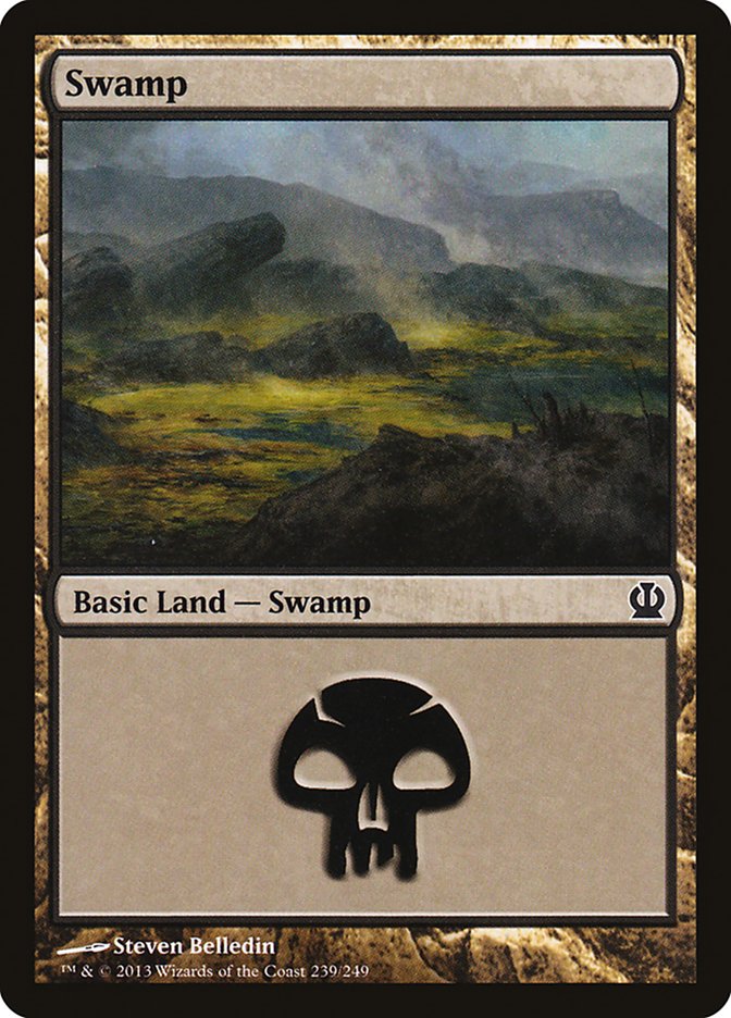 Swamp (239) [Theros] | Card Merchant Takapuna