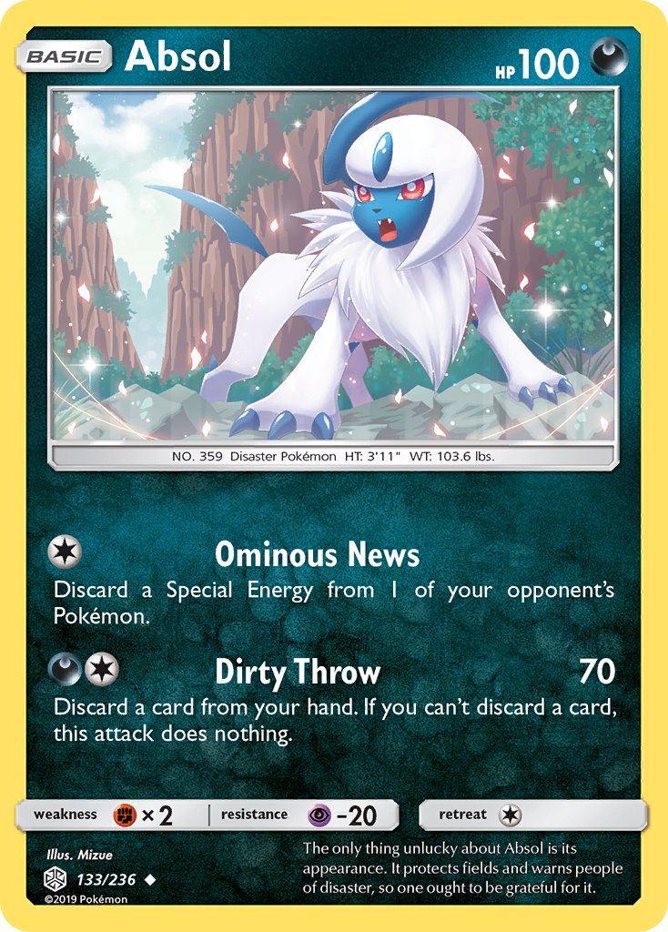 Absol (133/236) [Sun & Moon: Cosmic Eclipse] | Card Merchant Takapuna