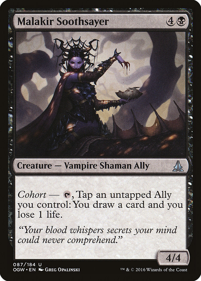 Malakir Soothsayer [Oath of the Gatewatch] | Card Merchant Takapuna