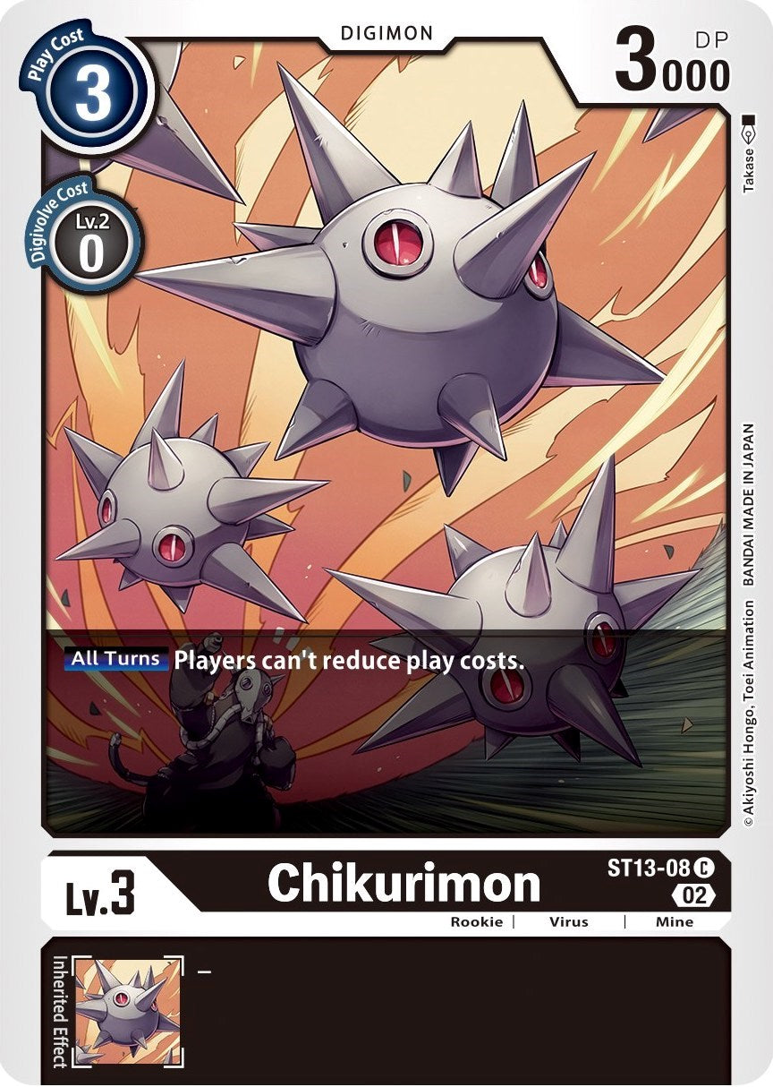 Chikurimon [ST13-08] [Starter Deck: Ragnaloardmon] | Card Merchant Takapuna