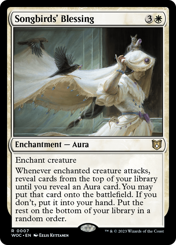 Songbirds' Blessing [Wilds of Eldraine Commander] | Card Merchant Takapuna