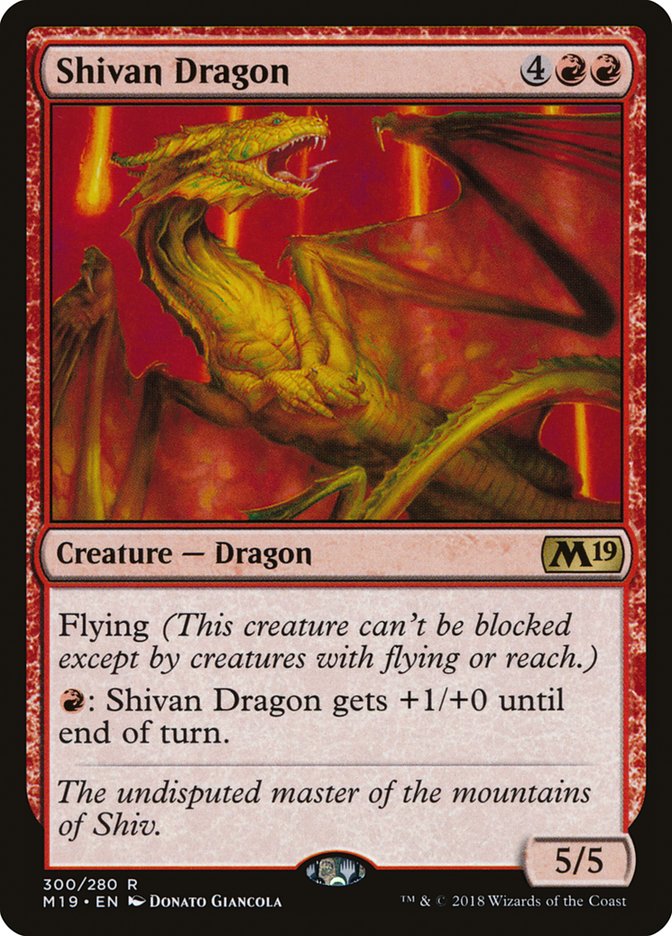 Shivan Dragon [Core Set 2019] | Card Merchant Takapuna