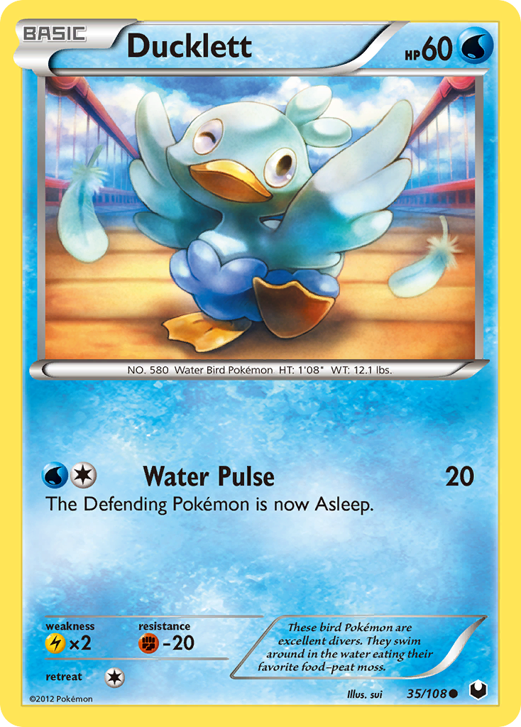 Ducklett (35/108) [Black & White: Dark Explorers] | Card Merchant Takapuna