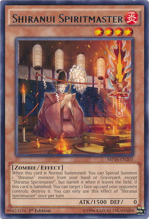 Shiranui Spiritmaster [MP16-EN201] Rare | Card Merchant Takapuna