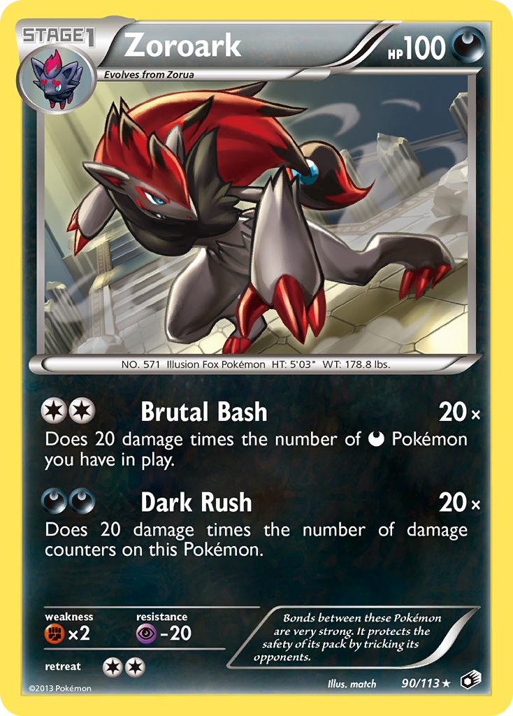 Zoroark (90/113) (Theme Deck Exclusive) [Black & White: Legendary Treasures] | Card Merchant Takapuna