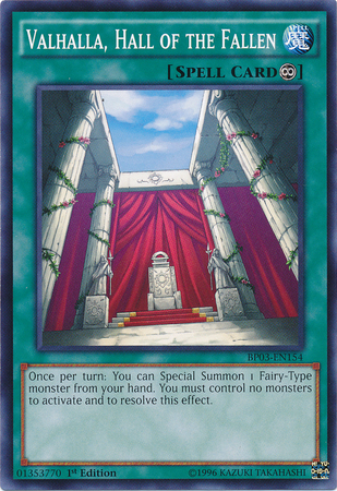 Valhalla, Hall of the Fallen [BP03-EN154] Common | Card Merchant Takapuna