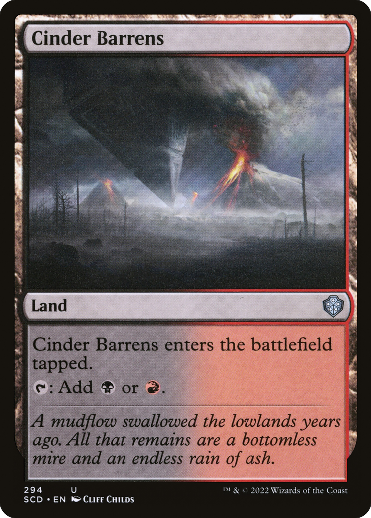 Cinder Barrens [Starter Commander Decks] | Card Merchant Takapuna