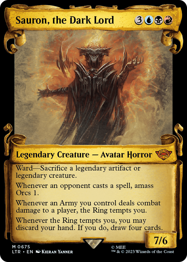 Sauron, the Dark Lord [The Lord of the Rings: Tales of Middle-Earth Showcase Scrolls] | Card Merchant Takapuna