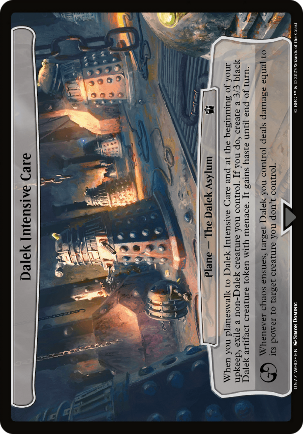 Dalek Intensive Care [Planechase] | Card Merchant Takapuna