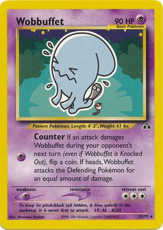 Wobbuffet (35/75) [Neo Discovery Unlimited] | Card Merchant Takapuna