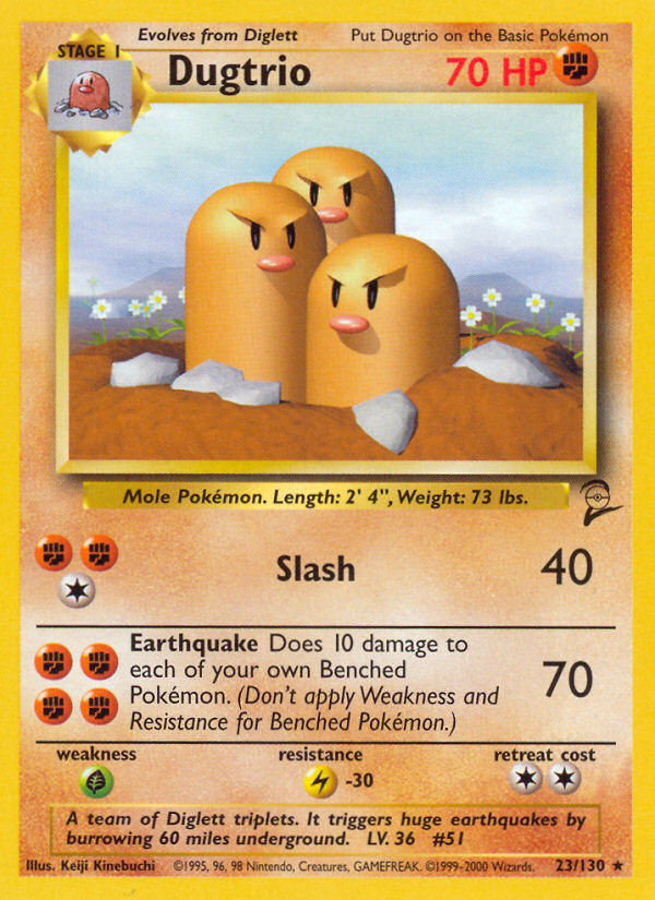 Dugtrio (23/130) [Base Set 2] | Card Merchant Takapuna