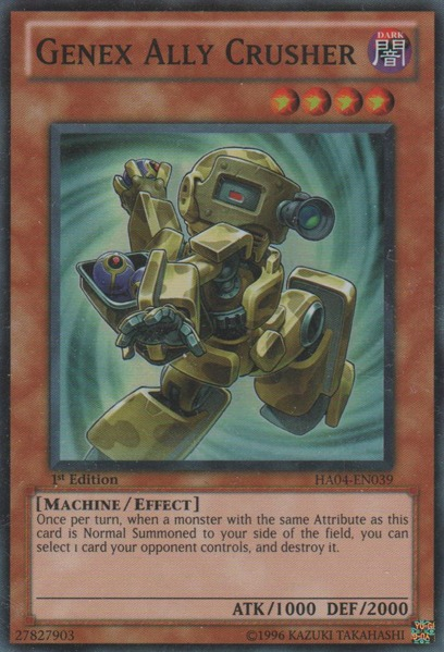 Genex Ally Crusher [HA04-EN039] Super Rare | Card Merchant Takapuna