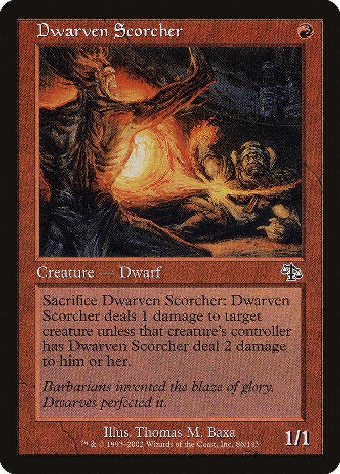 Dwarven Scorcher [Judgment] | Card Merchant Takapuna