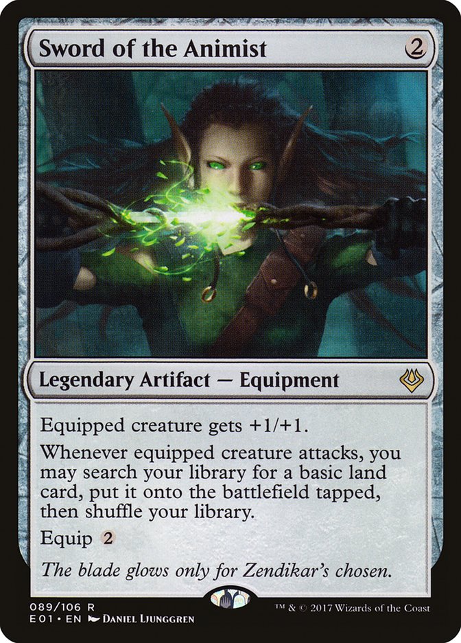 Sword of the Animist [Archenemy: Nicol Bolas] | Card Merchant Takapuna