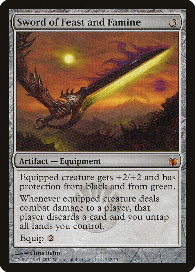 Sword of Feast and Famine [Mirrodin Besieged] | Card Merchant Takapuna