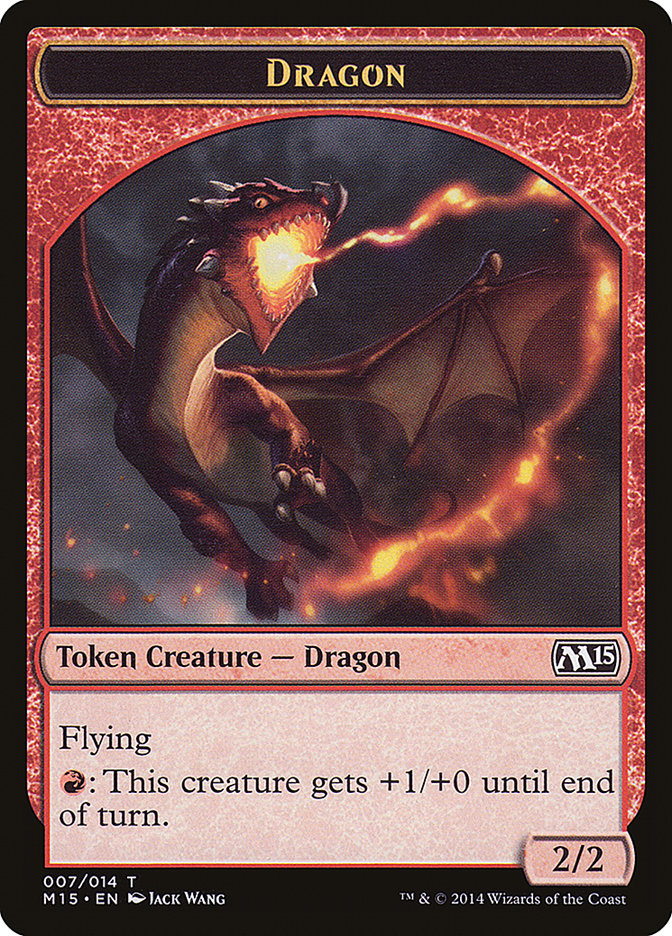 Dragon Token [Magic 2015 Tokens] | Card Merchant Takapuna