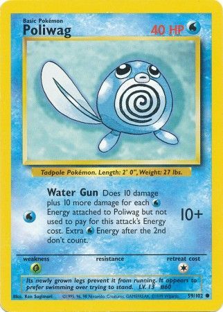 Poliwag (59/102) [Base Set Unlimited] | Card Merchant Takapuna