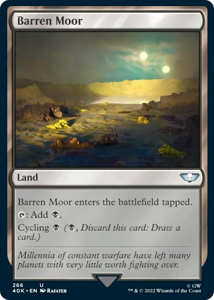 Barren Moor (Surge Foil) [Warhammer 40,000] | Card Merchant Takapuna