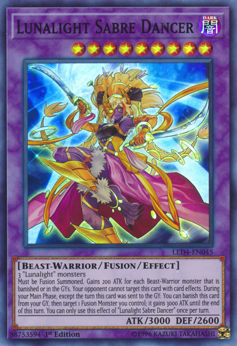 Lunalight Sabre Dancer [LED4-EN045] Super Rare | Card Merchant Takapuna