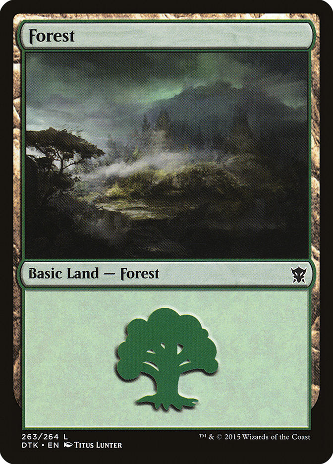 Forest (263) [Dragons of Tarkir] | Card Merchant Takapuna