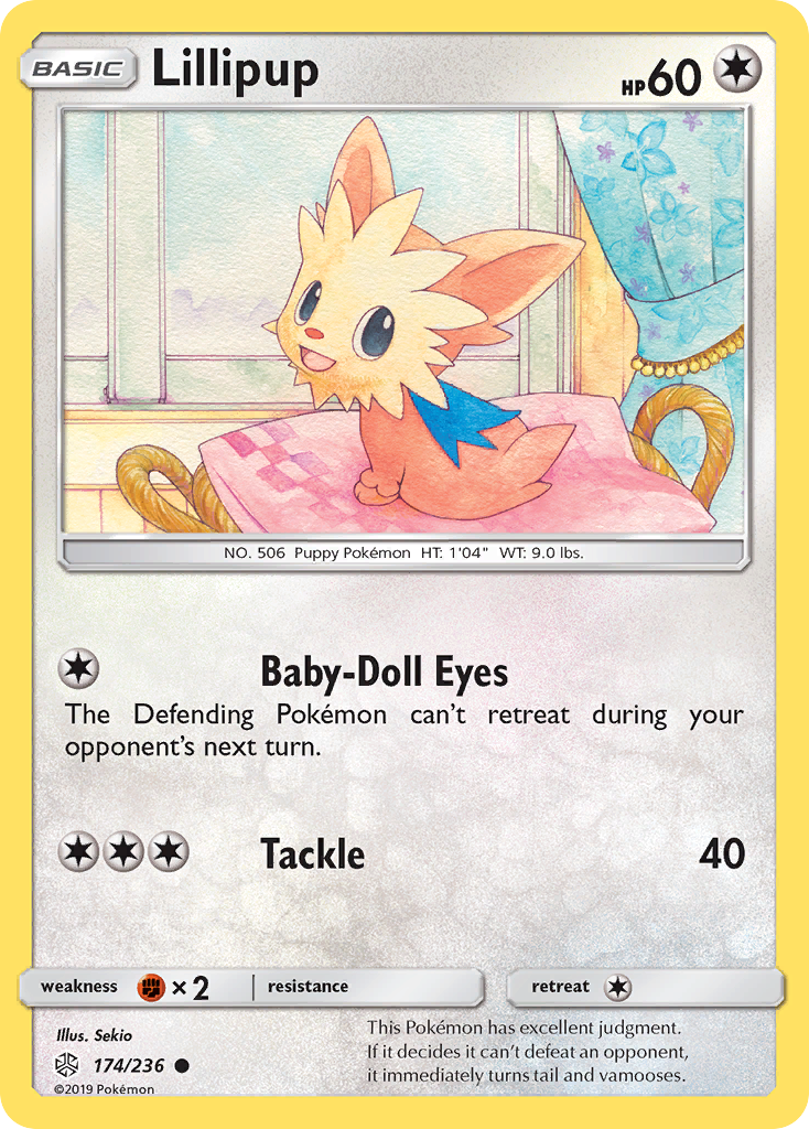 Lillipup (174/236) [Sun & Moon: Cosmic Eclipse] | Card Merchant Takapuna