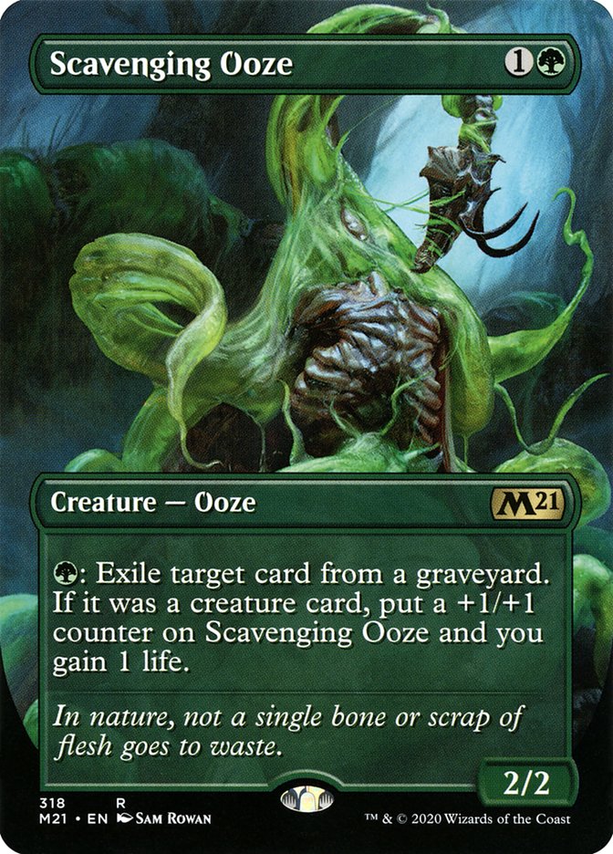 Scavenging Ooze (Borderless Alternate Art) [Core Set 2021] | Card Merchant Takapuna