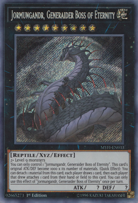 Jormungandr, Generaider Boss of Eternity [MYFI-EN033] Secret Rare | Card Merchant Takapuna