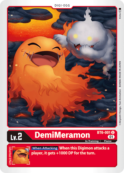 DemiMeramon [BT6-001] [Double Diamond] | Card Merchant Takapuna