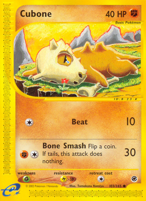 Cubone (103/165) [Expedition: Base Set] | Card Merchant Takapuna