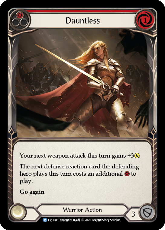 Dauntless (Red) [CRU085] (Crucible of War)  1st Edition Normal | Card Merchant Takapuna