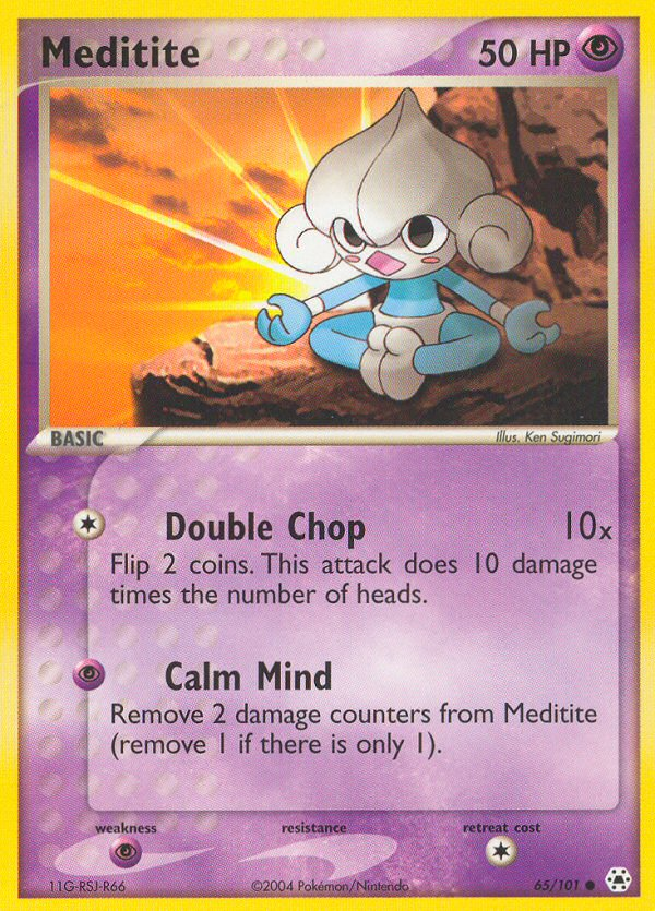 Meditite (65/101) [EX: Hidden Legends] | Card Merchant Takapuna