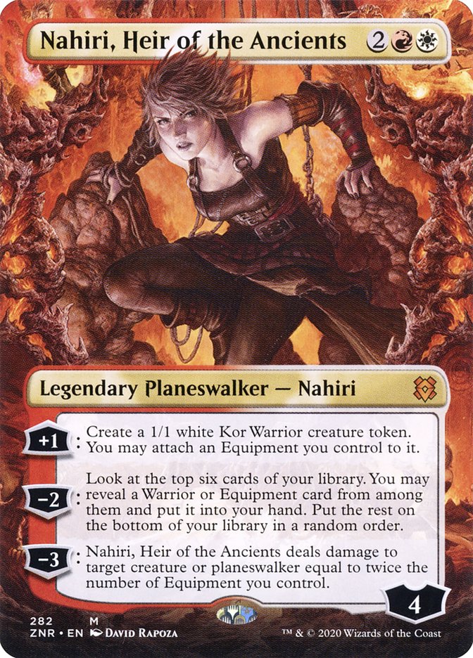 Nahiri, Heir of the Ancients (Borderless) [Zendikar Rising] | Card Merchant Takapuna