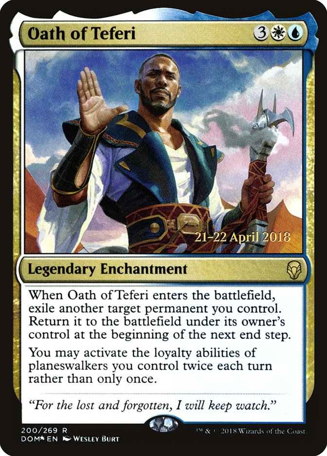 Oath of Teferi [Dominaria Prerelease Promos] | Card Merchant Takapuna