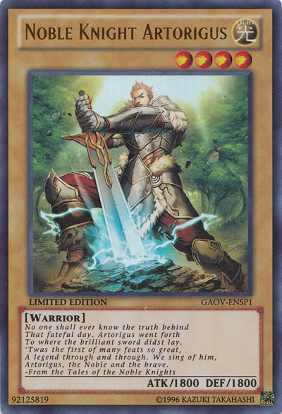 Noble Knight Artorigus (GAOV-ENSP1) [GAOV-ENSP1] Ultra Rare | Card Merchant Takapuna