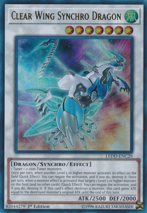 Clear Wing Synchro Dragon [LEDD-ENC29] Ultra Rare | Card Merchant Takapuna