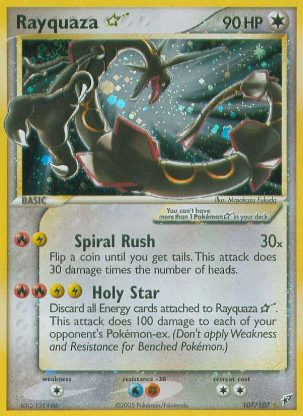 Rayquaza Star (107/107) [EX: Deoxys] | Card Merchant Takapuna