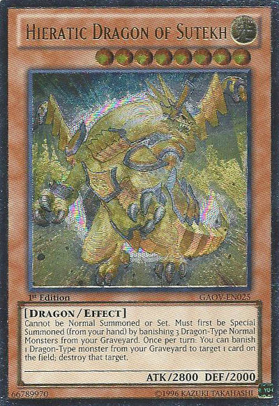 Hieratic Dragon of Sutekh [GAOV-EN025] Ultimate Rare | Card Merchant Takapuna