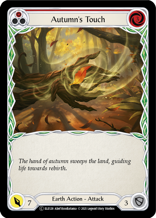 Autumn's Touch (Red) [U-ELE128] (Tales of Aria Unlimited)  Unlimited Normal | Card Merchant Takapuna