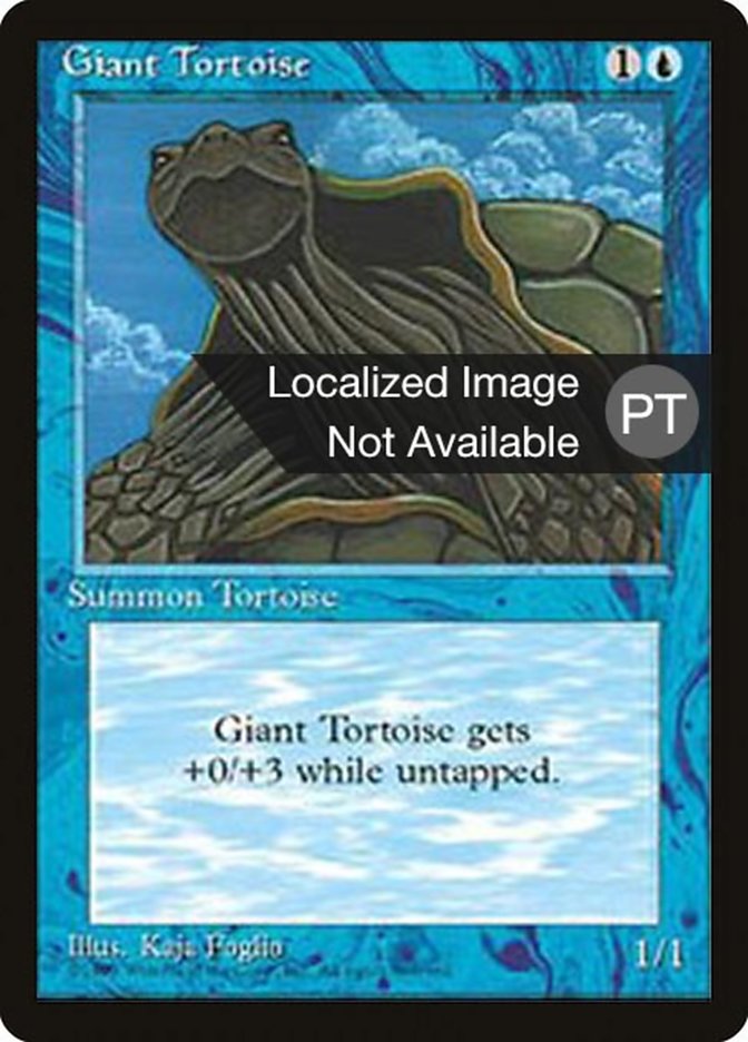 Giant Tortoise [Fourth Edition (Foreign Black Border)] | Card Merchant Takapuna